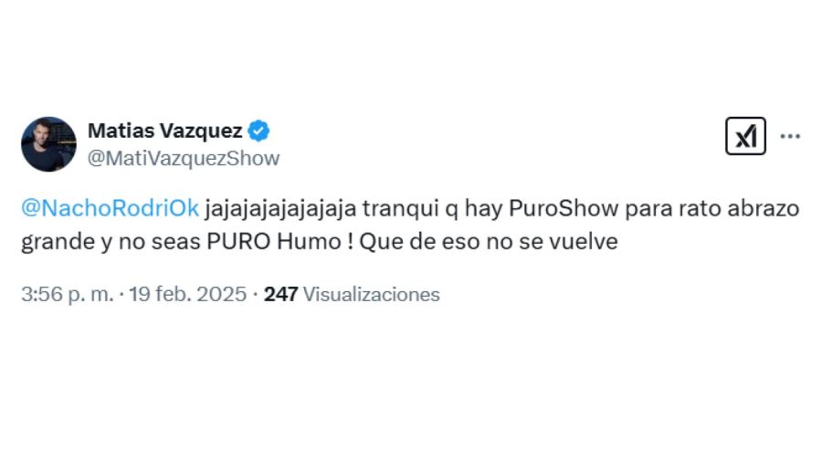 Matías Vázquez y Pampito desmintieron el levantamiento de Puro Show