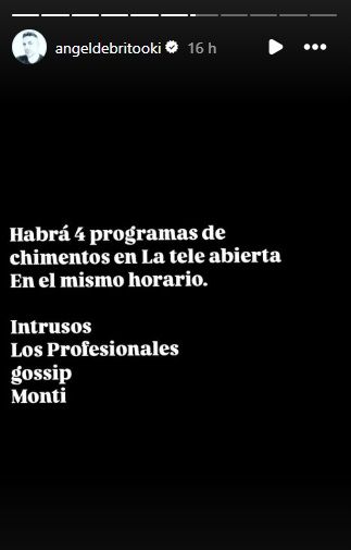 Ángel de Brito confirmó que Carlos Monti vuelve a la televisión 2