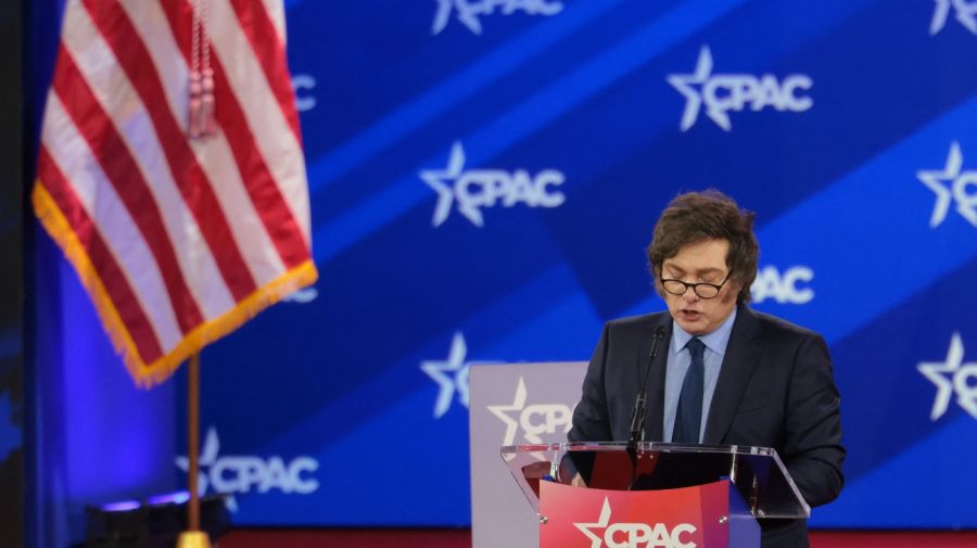 20250222 Javier Milei durante la Conferencia de Acción Política Conservadora (CPAC) en el Gaylord National Resort & Convention Center en Oxon Hill, Maryland