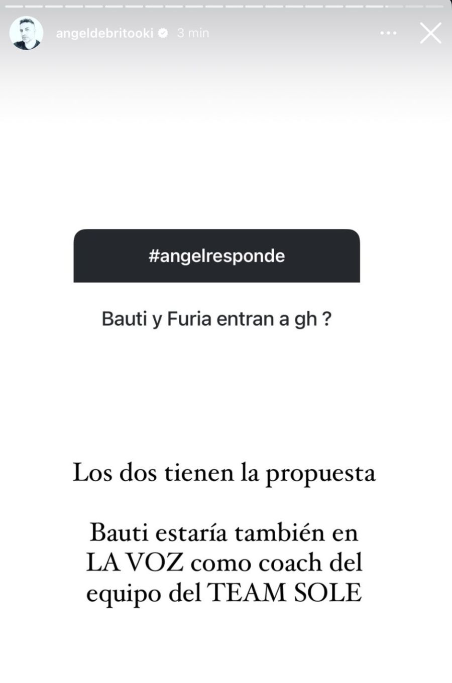Ángel de Brito reveló que Bautista Mascia y Furia podrían ingresar a Gran Hermano