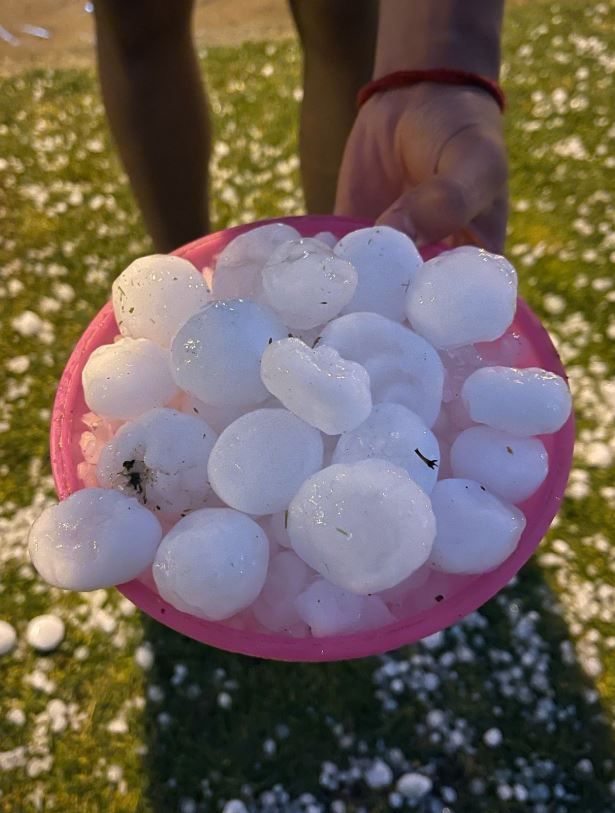 Granizo en Mar del Plata