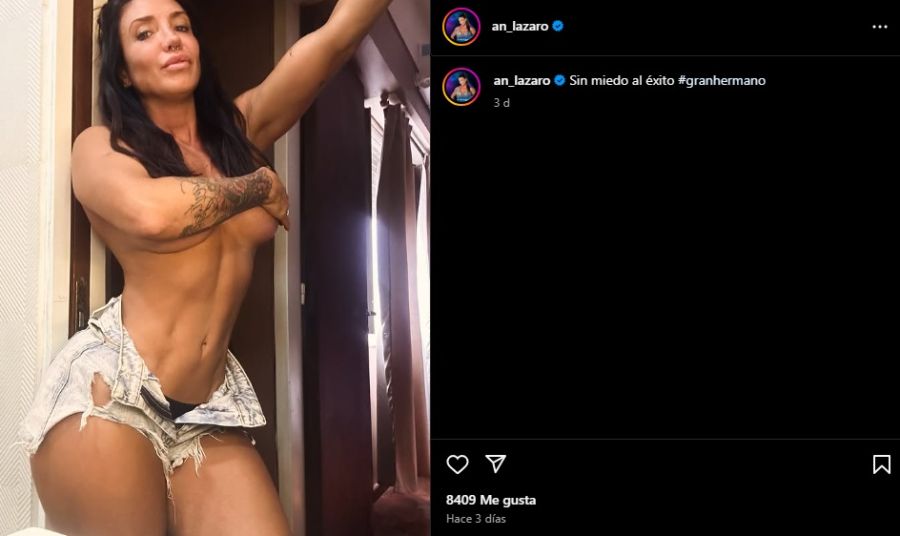 La foto hot de Andrea Lázaro, exparticipante de Gran Hermano, al borde de la censura 2