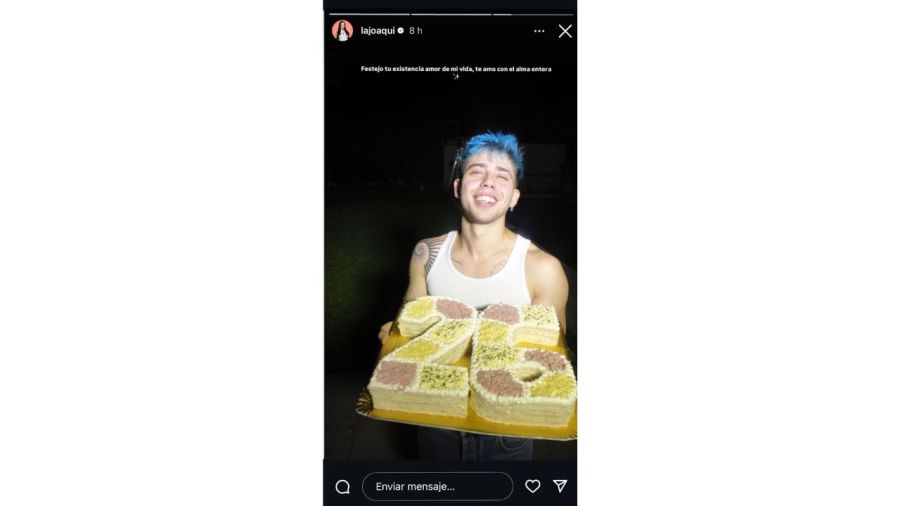 La Joaqui en Instagram por el cumpleaños de Luck Ra