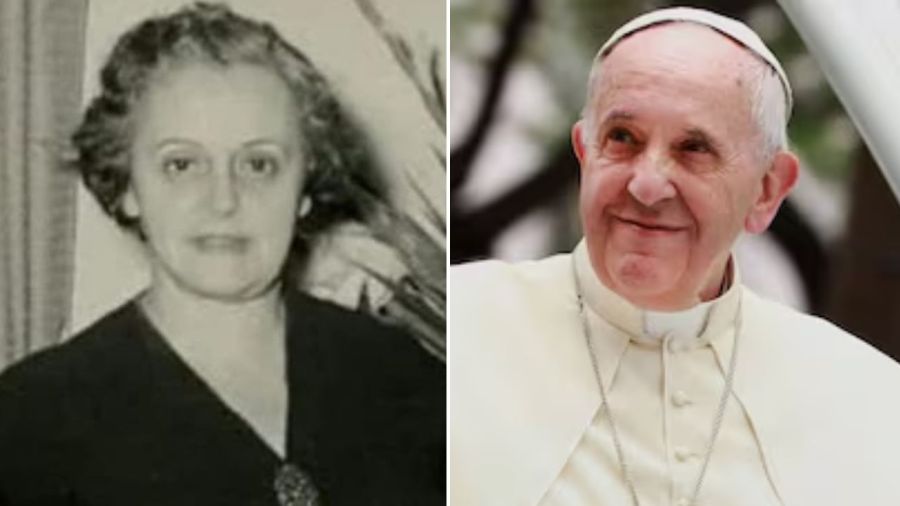 El Papa Francisco y su madre Regina 