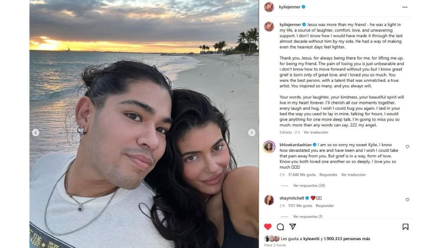 Kylie Kardashian se despide de Jesus Guerrero con un sentido mensaje