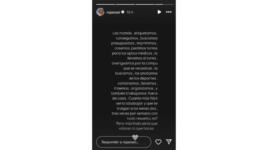 La indirecta de Sabrina Rojas a Luciano Castro en Instagram