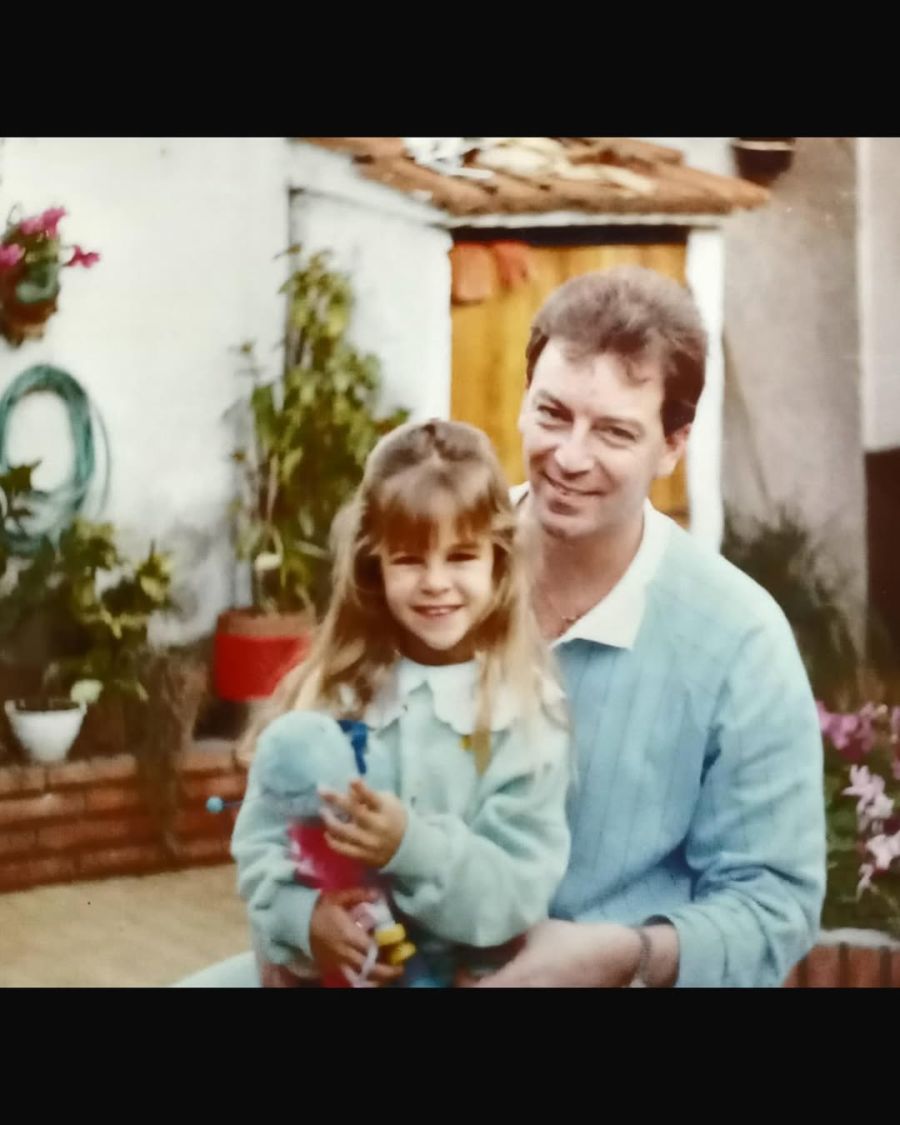 Yanina Screpante y su papá