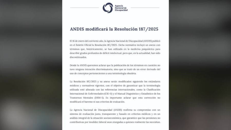 Comunicado ANDIS sobre dichos discriminatorios discapacidad 