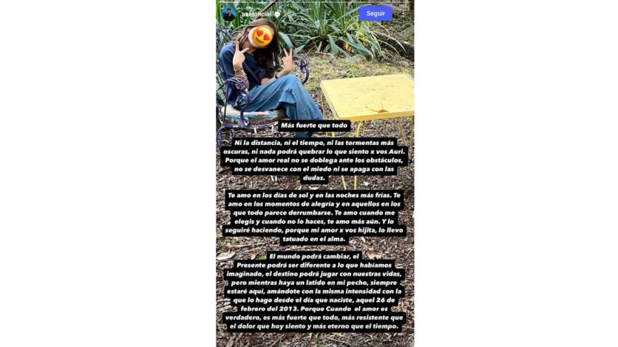 El mensaje de Axel que causó preocupación
