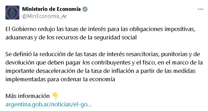 Tuit Ministerio de Economía