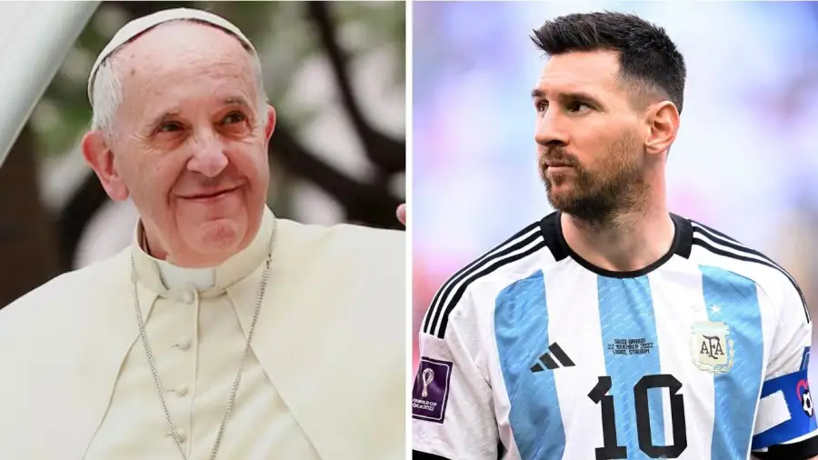 Papa Francisco y Lionel Messi