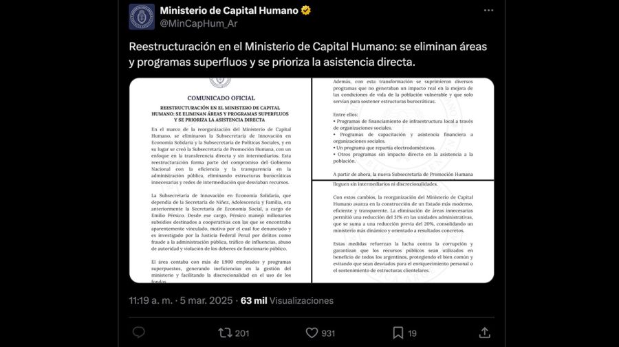 Comunicado Capital Humano