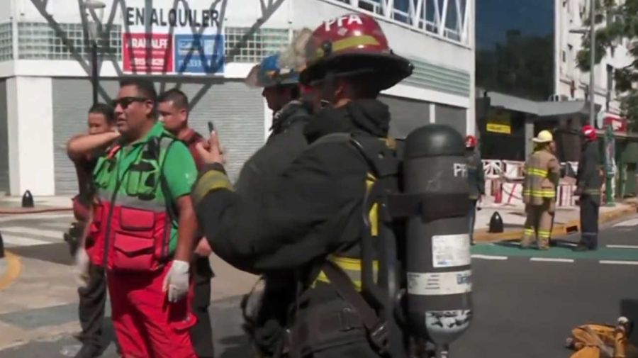 Explosión de gas que hubo cerca del Obelisco 20250305