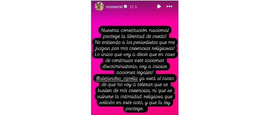 La denuncia de Morena Rial