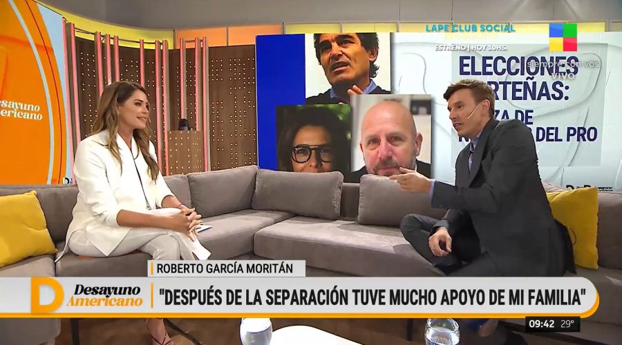 Roberto García Moritán en Desayuno Americano con Pamela David