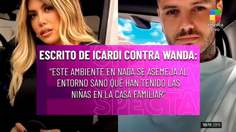 Mauro Icardi denunció a Wanda Nara por el video su hija manejando con 10 años (2)