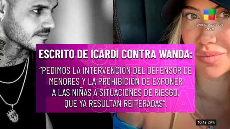 Mauro Icardi denunció a Wanda Nara por el video su hija manejando con 10 años (3)