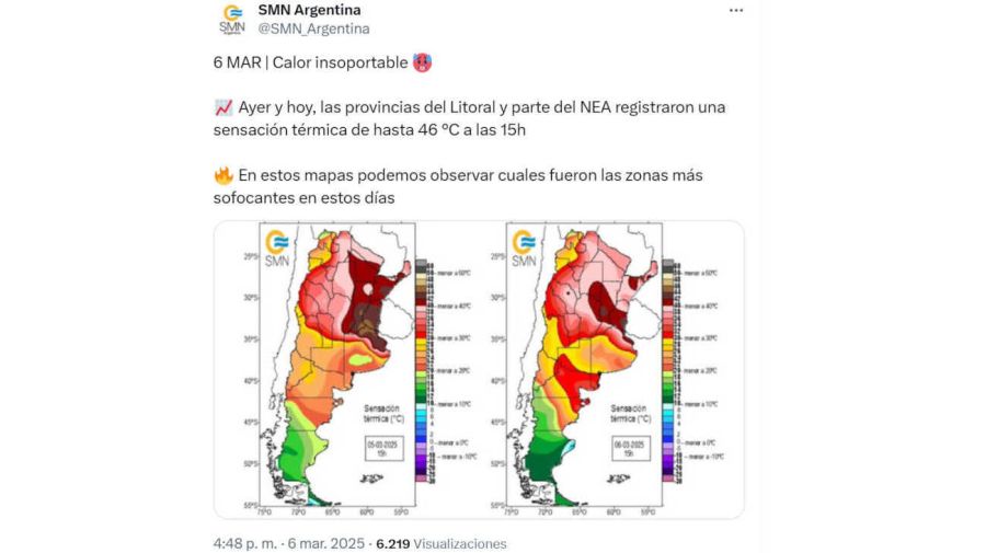 Servicio Meteorológico Nacional 20250208