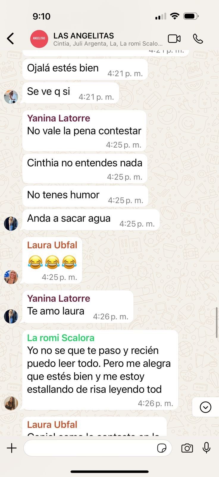 Chat de las angelitas de LAM