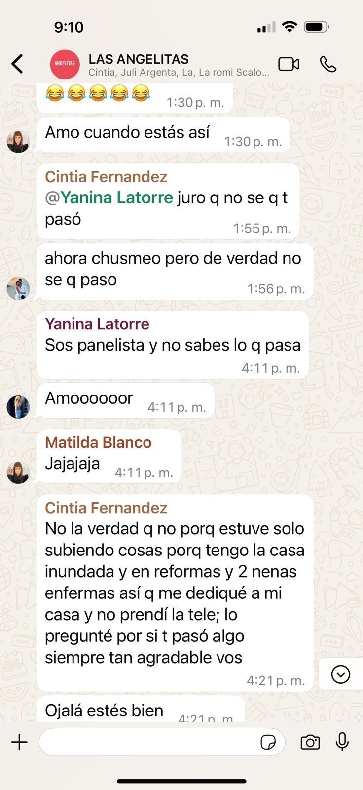 Chat de las angelitas de LAM