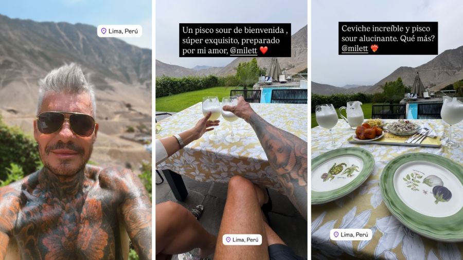 Marcelo Tinelli en Perú con Milett Figueroa