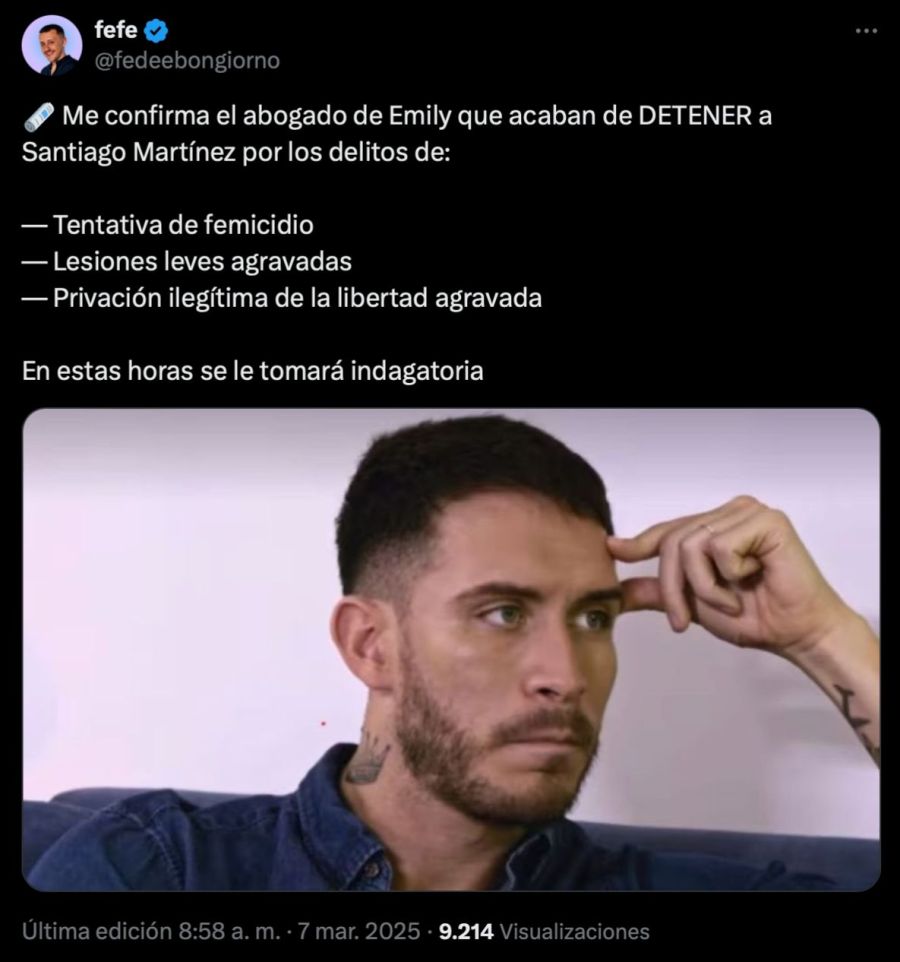 Santiago Martínez y Emily Ceco