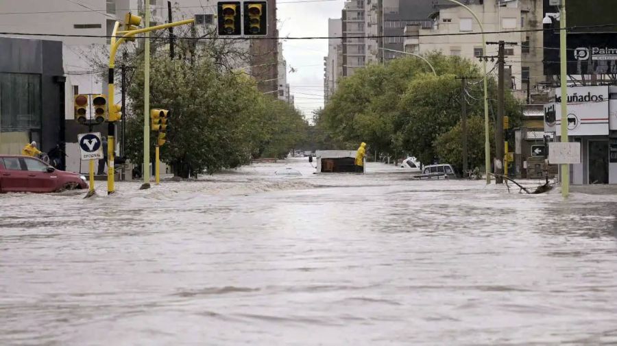 Bahía Blanca inundada