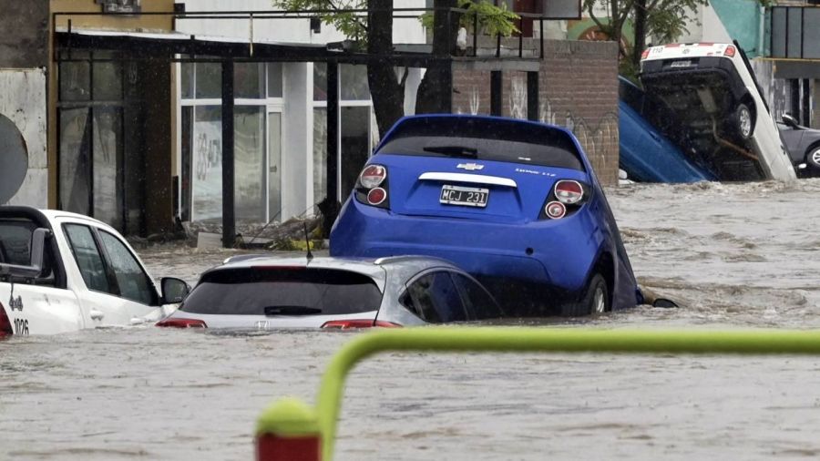 Bahía Blanca inundada