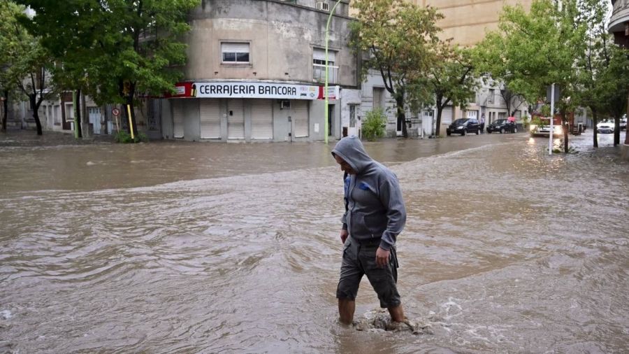 Bahía Blanca inundada