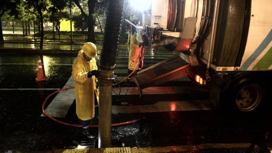 Operativo post lluvias en CABA