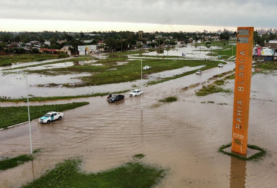 Inundaciones en Bahía Blanca