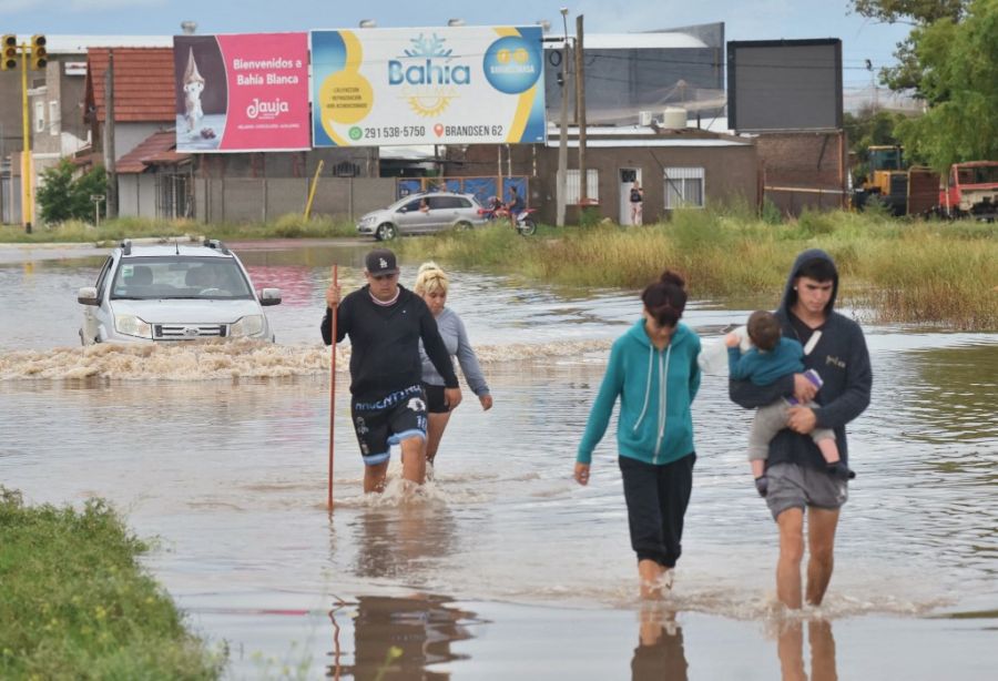 Inundaciones en Bahía Blanca