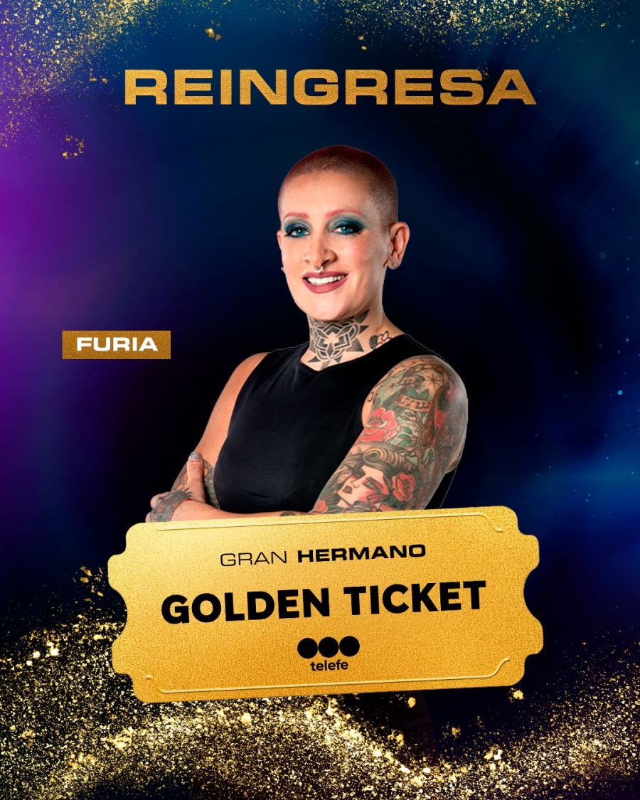 Furia ingresa a Gran Hermano por el Golden Ticket 