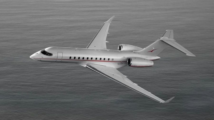 Cómo es el Bombardier Global 5000, el avión de lujo con el que vino la 