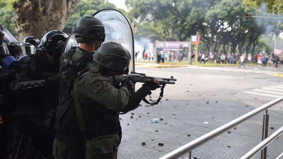 Represión en el Congreso