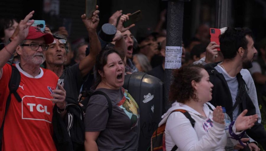 La marcha de los jubilados con los hinchas, la protesta en el Congreso 20250312