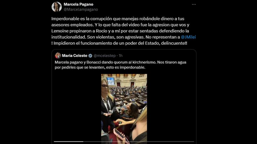 Tweet de Pagano que desató el enfrentamiento