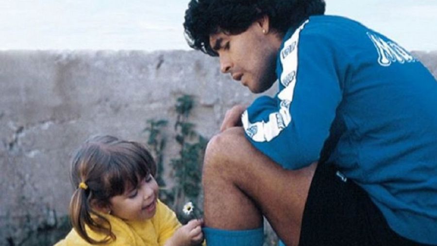 Dalma y Diego Armando Maradona