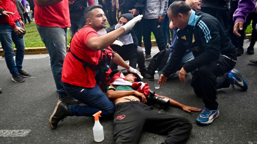  La marcha de los jubilados con los hinchas, la protesta en el Congreso 20250312