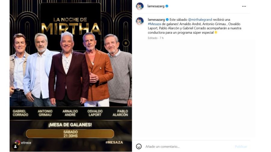 Los invitados de Mirtha Legrand para el sábado 15 de marzo