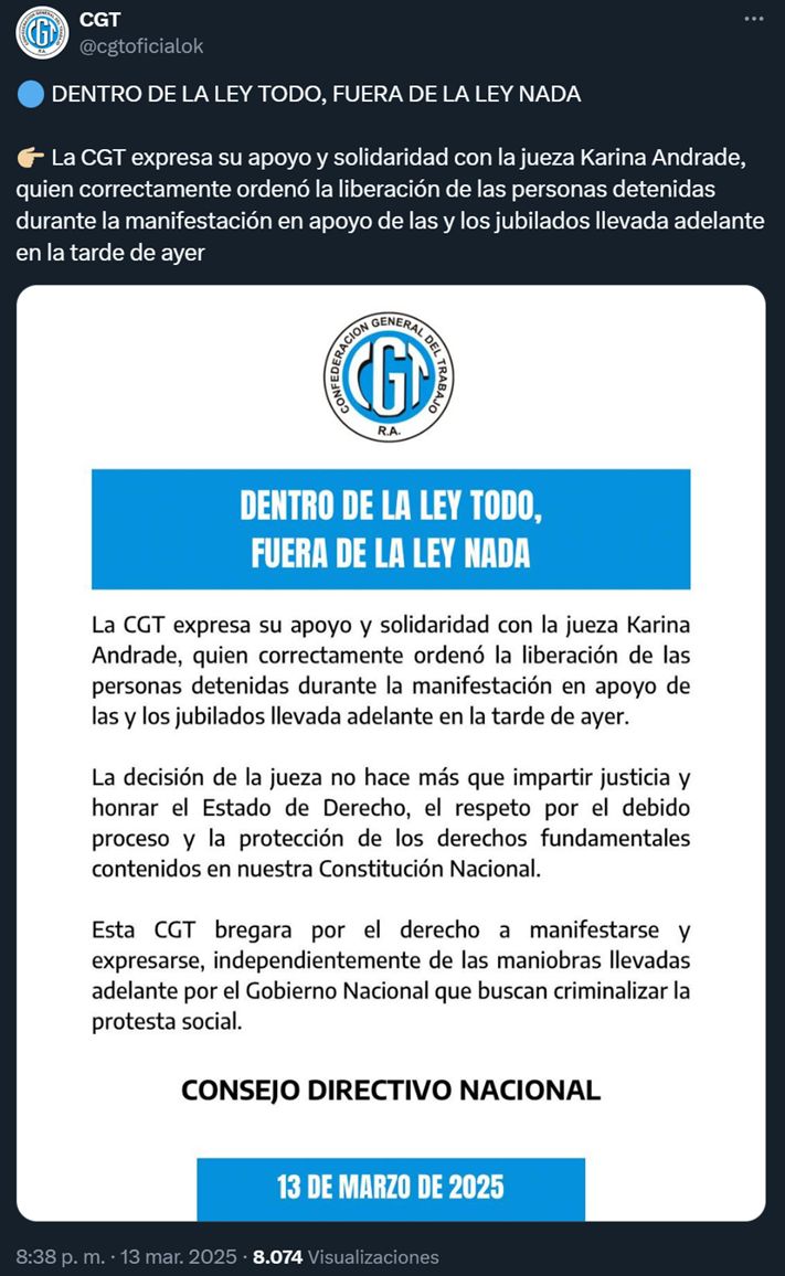 CGT movilización Congreso