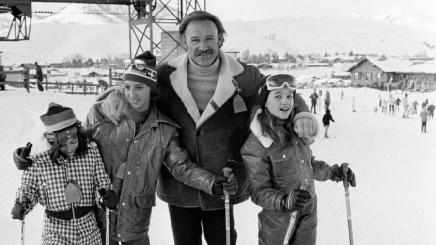 Gene Hackman y sus tres hijos