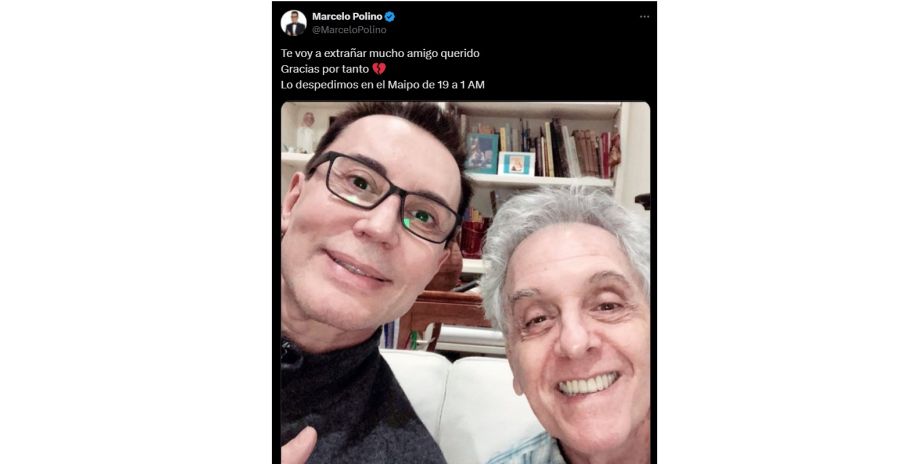 La despedida de Marcelo Polino a Antonio Gasalla