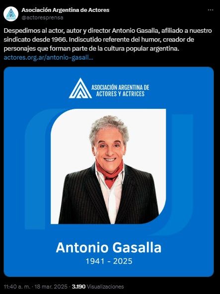 Murió Antonio Gasalla 2