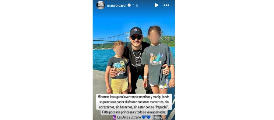 Mauro Icardi sobre Francesca e Isabella