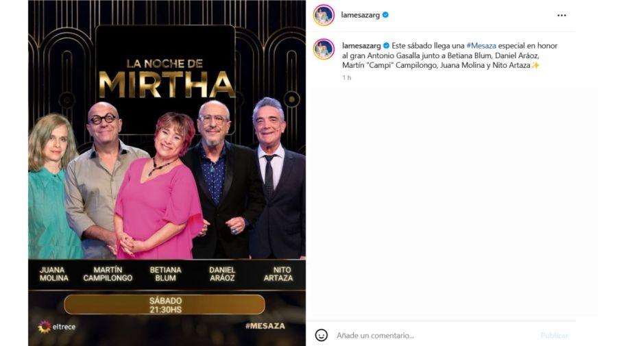 Los invitados de Mirtha Legrand para el sábado 22