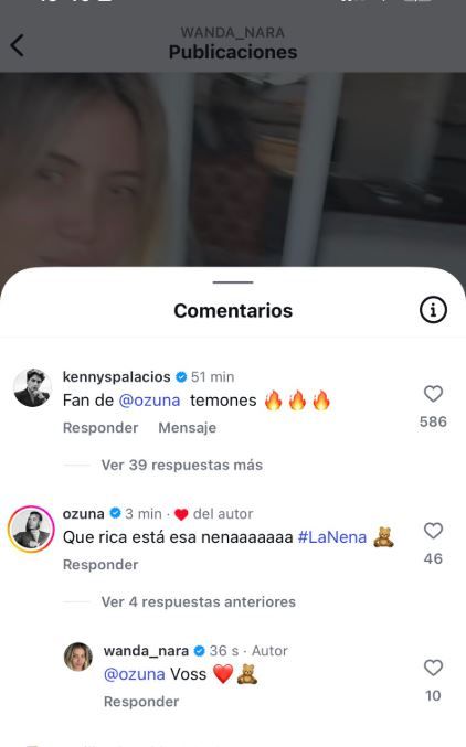 Mensaje de Ozuna a Wanda Nara