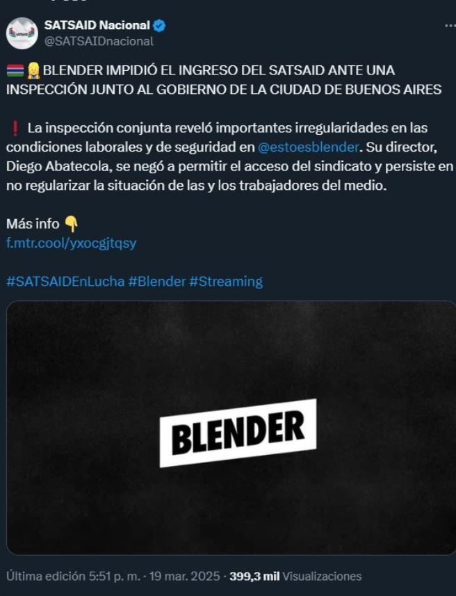 SATSAID contra BLENDER