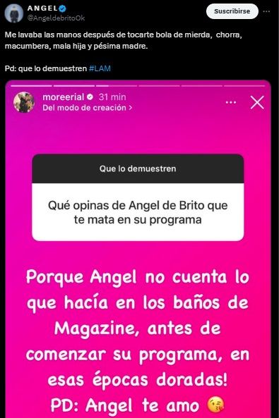 Ángel de Brito destrozó a Morena Rial