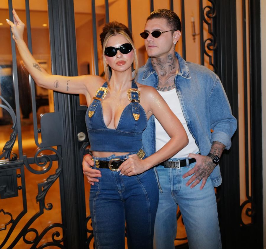 La China Suárez y Mauro Icardi regresaron a las redes y sorprendieron con sus looks matchy de jean